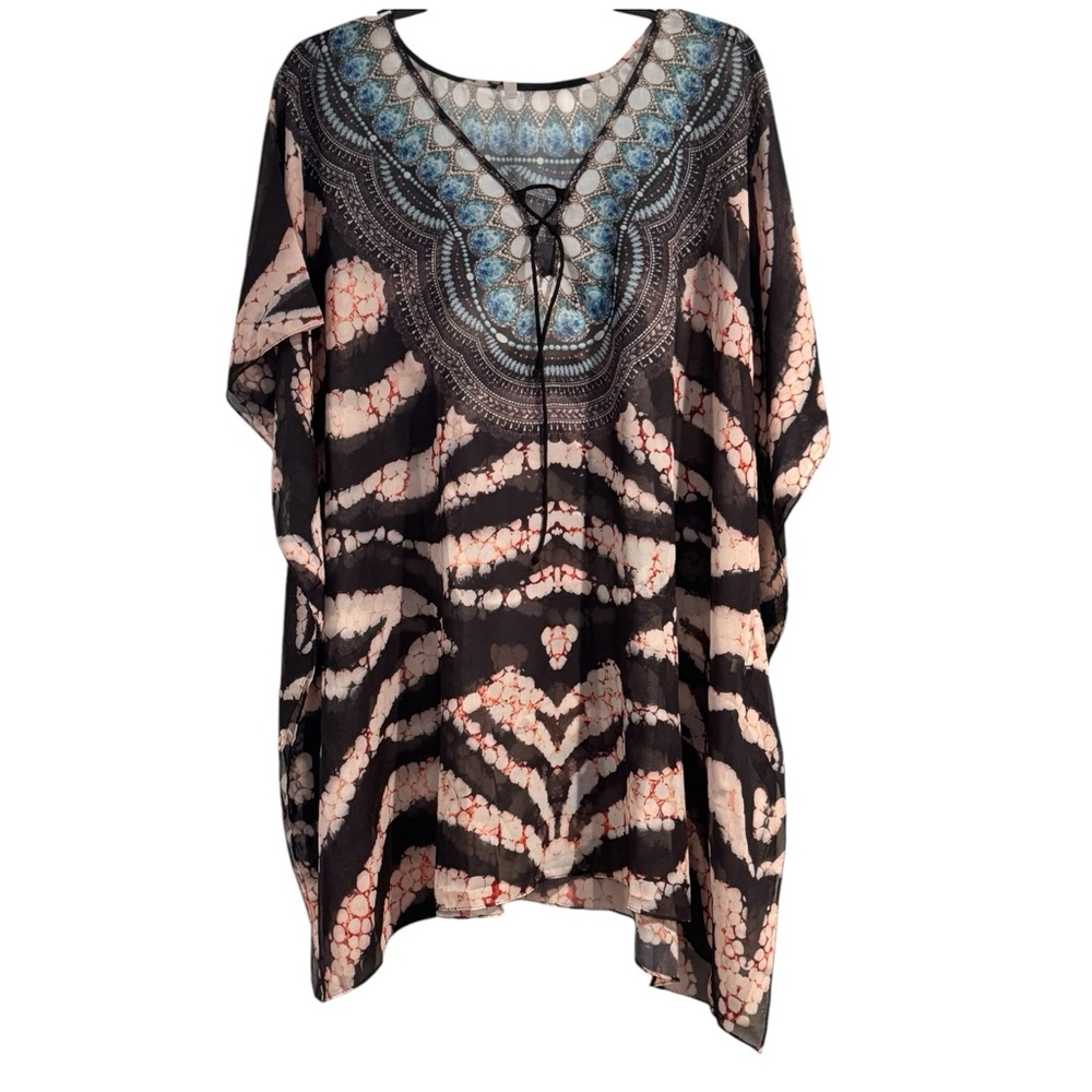 Animal Print Kaftan Cover-up